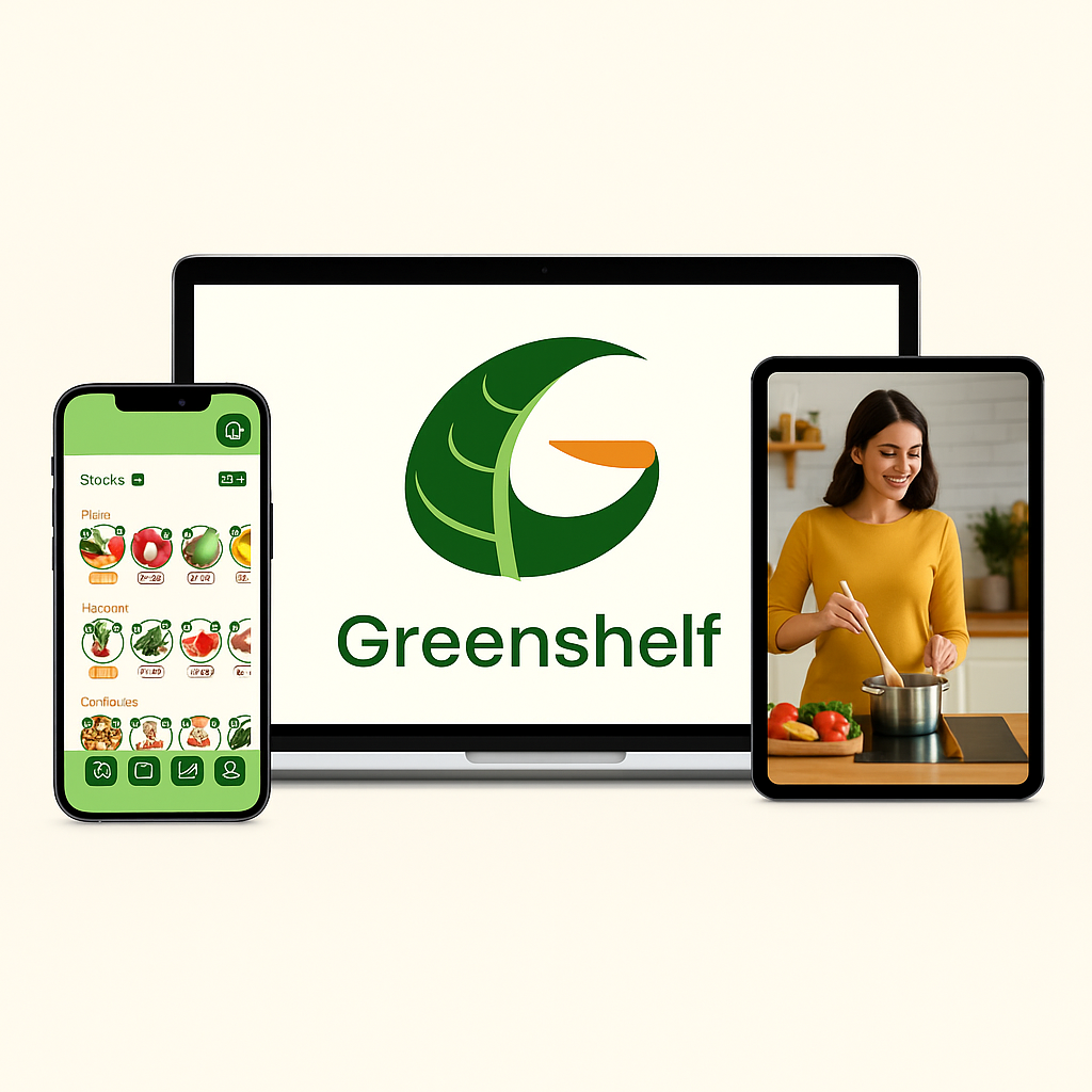 Interface de l’application GreenShelf